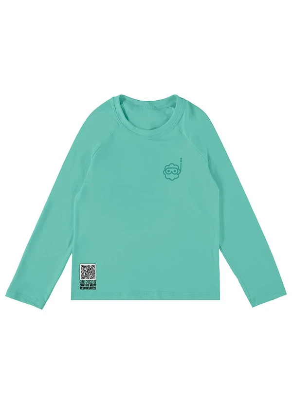 Malwee Kids - Camiseta Azul com Proteção Uv e Qr Code 4