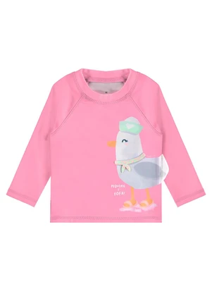 Malwee Kids - Camiseta Gaivota Uv50 Rosa - MALWEE KIDS