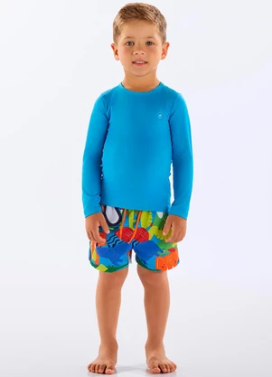 Up Baby - Camiseta Infantil Unissex Fps +50 Azul - UP BABY