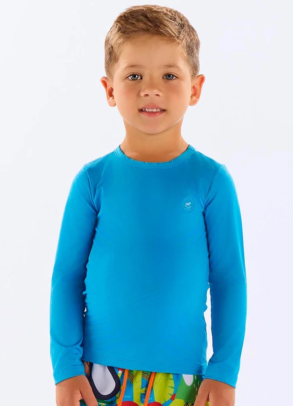 Up Baby - Camiseta Infantil Unissex Fps +50 Azul 1