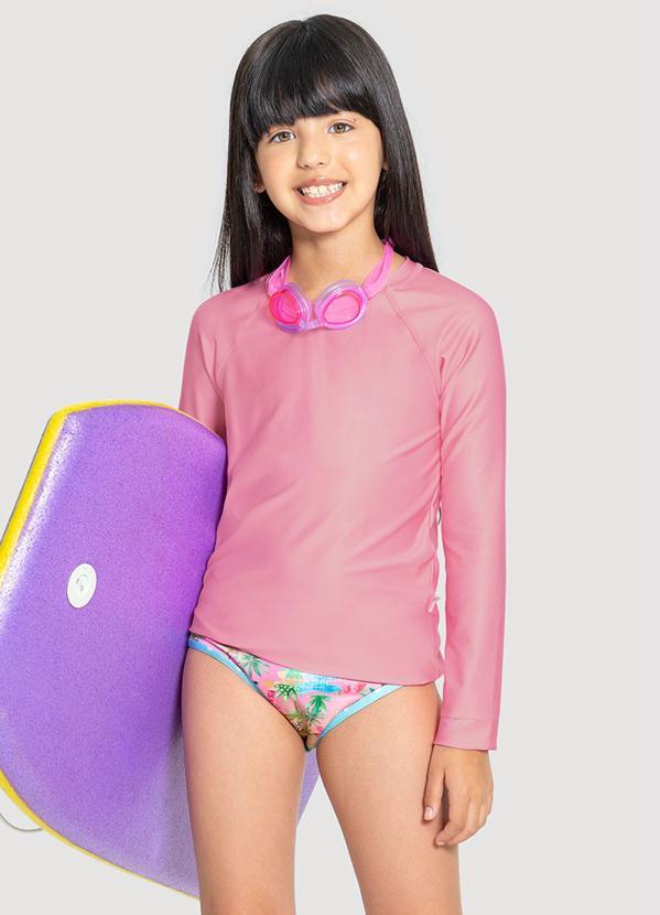 Alakazoo - Camiseta Malha Poliester Rosa