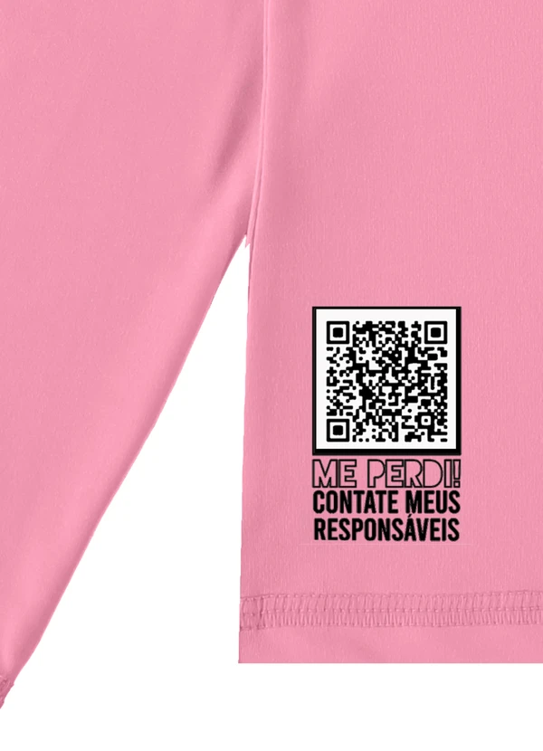Malwee Kids - Camiseta Rosa com Proteção Uv e Qr Code 2