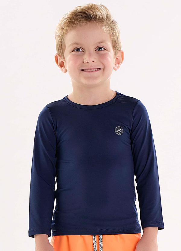 Up Baby - Camiseta Unissex em Malha com Fps+50 Azul