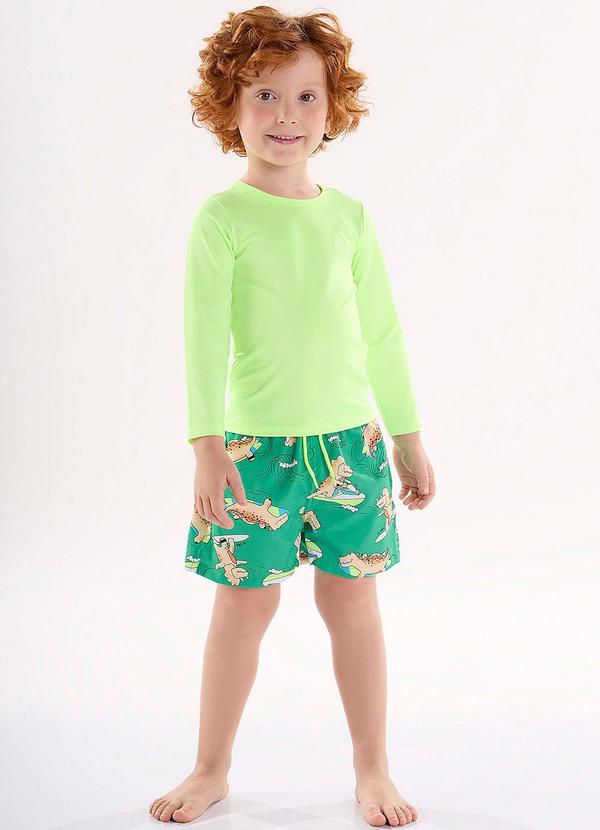 Up Baby - Camiseta Unissex em Malha com Fps+50 Verde 2