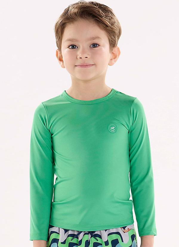 Up Baby - Camiseta Unissex em Malha com Fps+50 Verde