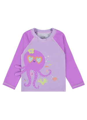 Malwee Kids - Camiseta Violeta Polvo em Malha Uv Menina - MALWEE KIDS