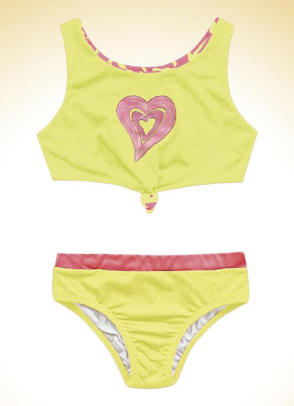 Fakini Kids - Conjunto Biquini Amarelo