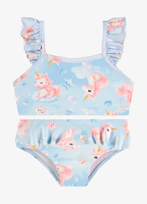 Rovi Kids - Conjunto Biquini Blusa com Calcinha Uv Azul - ROVI KIDS