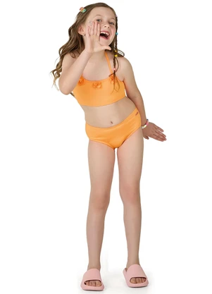 Marlan - Conjunto Biquíni e Shorts Proteção Uv Laranja - MARLAN