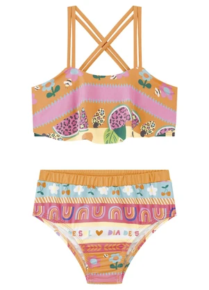 Marlan - Conjunto Biquíni Estampado Laranja - MARLAN