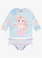 Rovi Kids - Conjunto Bíquini Infantil Proteção Uv Azul - variação: Azul