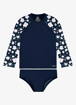 Rovi Kids - Conjunto Bíquini Infantil Proteção Uv Azul - ROVI KIDS