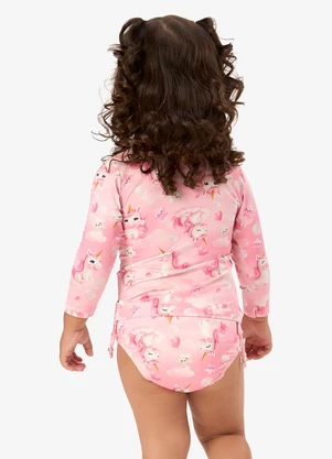 Rovi Kids - Conjunto Bíquini Infantil Proteção Uv Rosa - ROVI KIDS