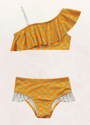 Fakini Kids - Conjunto Biquini Laranja - FAKINI KIDS