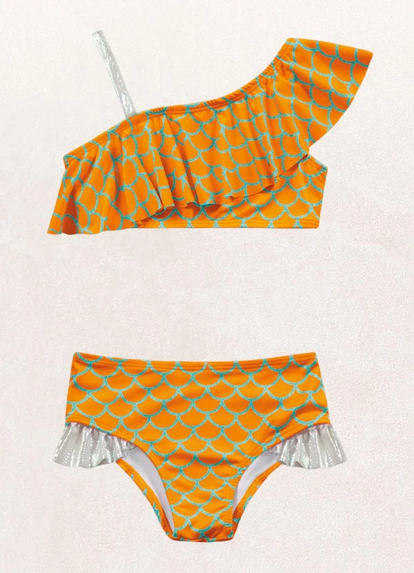 Fakini Kids - Conjunto Biquini Laranja 1