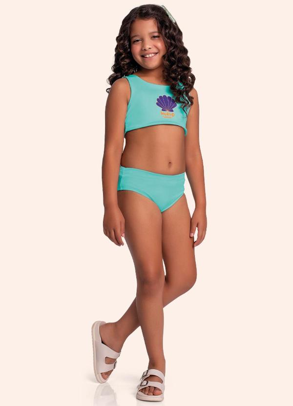 Fakini Kids - Conjunto Biquini Moda Praia Azul