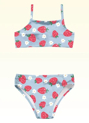 Fakini Kids - Conjunto Biquíni Moda Praia Azul - FAKINI KIDS