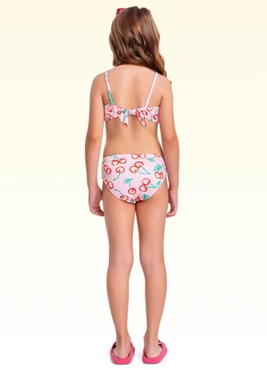 Fakini Kids - Conjunto Biquíni Moda Praia Rosa - FAKINI KIDS
