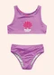 Fakini Kids - Conjunto Biquini Moda Praia Azul - variação: Roxo