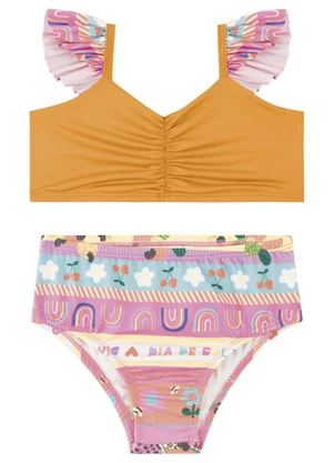 Marlan - Conjunto Biquíni Proteção Uv Laranja - MARLAN
