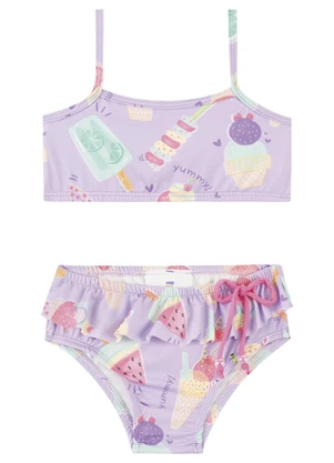 Marlan - Conjunto Biquíni Proteção Uv Roxo - MARLAN