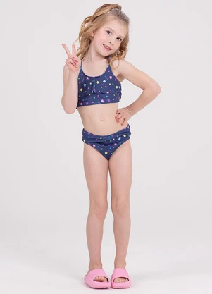 Vida Costeira - Conjunto Infantil Biquíni Uv 50+ Babadinho Marinho - VIDA COSTEIRA