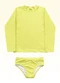 Fakini Kids - Conjunto Blusa e Calcinha Moda Praia Laranja - variação: Amarelo