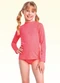 Fakini Kids - Conjunto Blusa e Calcinha Moda Praia Laranja - variação: Rosa