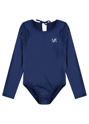 Vida Costeira - Maiô Infantil Manga Longa Uv 50+ Basiquinho Marinho - VIDA COSTEIRA