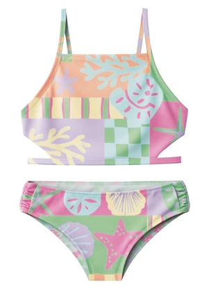 Malwee Kids - Conjunto Conchas Malha Uv Lilás - MALWEE KIDS