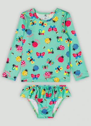 Up Baby - Conjunto de Biquíni Blusa e Calcinha Azul - UP BABY
