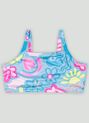 Up Baby - Conjunto de Biquíni Top e Calcinha Azul - UP BABY