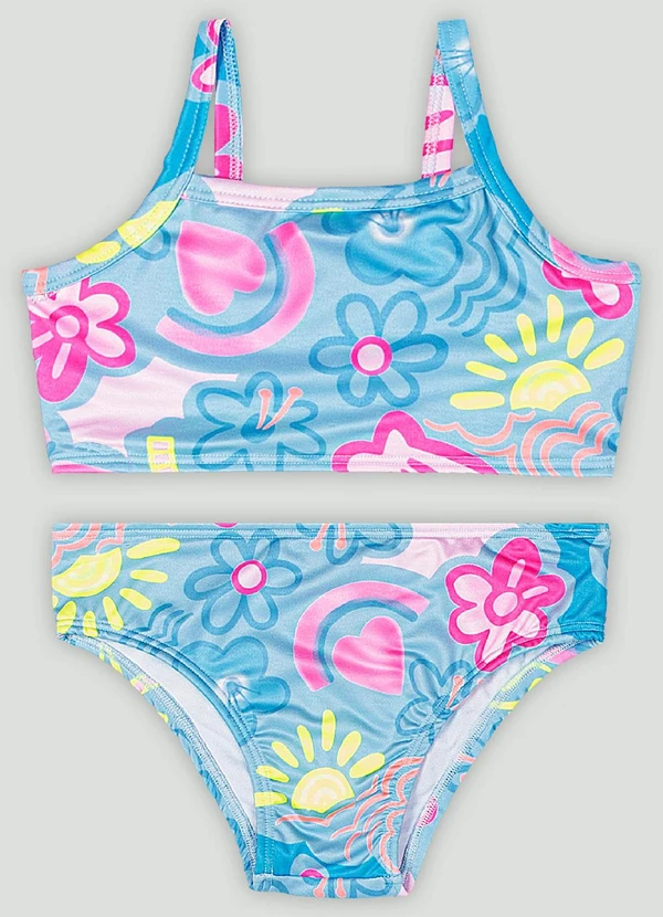 Up Baby - Conjunto de Biquíni Top e Calcinha Azul