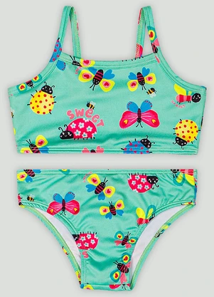 Conjunto de Biquíni Top e Calcinha Up Baby Azul - UP BABY