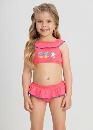Up Baby - Conjunto de Biquíni Top e Calcinha Rosa - UP BABY