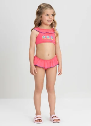 Up Baby - Conjunto de Biquíni Top e Calcinha Rosa - UP BABY