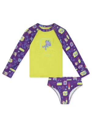 Lilica Ripilica - Conjunto de Praia Infantil Feminino Verde - LILICA RIPILICA