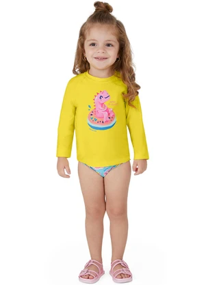 Malwee Kids - Conjunto Dino Malha Uv Amarelo - MALWEE KIDS