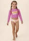 Malwee Kids - Conjunto Good Moments Malha Uv Rosa Malva - variação: Rosa Malva