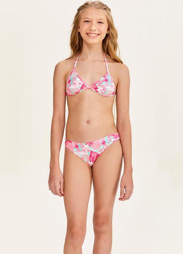 Mormaii - Conjunto Juvenil Cortininha Rosa Neon 1