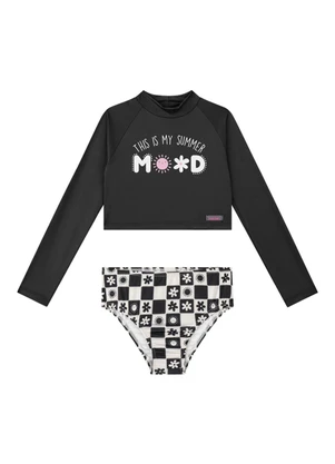 Marlan - Conjunto Manga Longa em Proteção Uv Preto - MARLAN