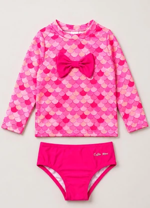 Vida Costeira - Conjunto Praia Bebê Menina Uv50+ Manga Longa Serei - VIDA COSTEIRA