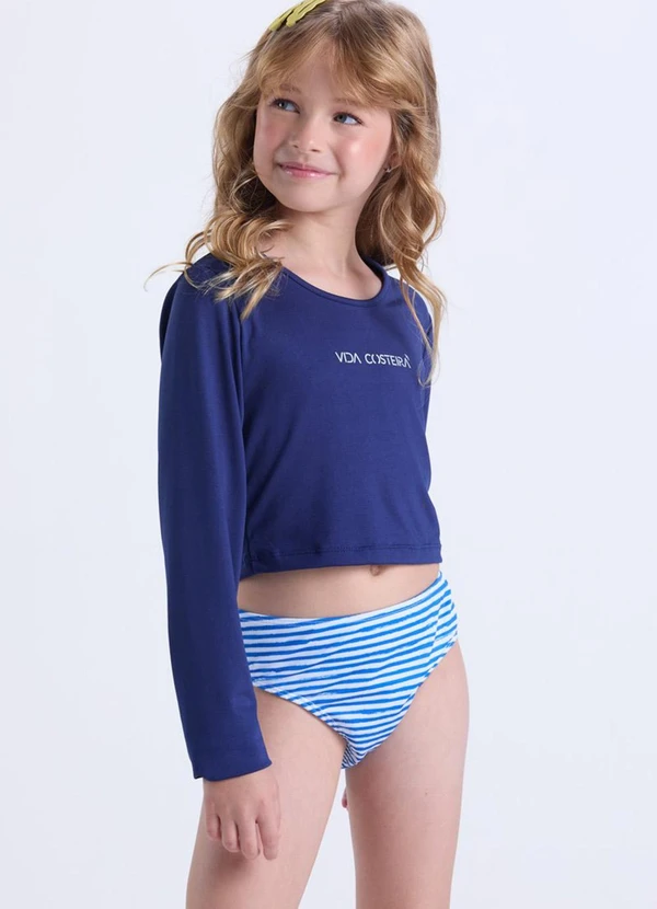 Vida Costeira - Conjunto Praia Feminino Uv50+ Azul Escuro 2