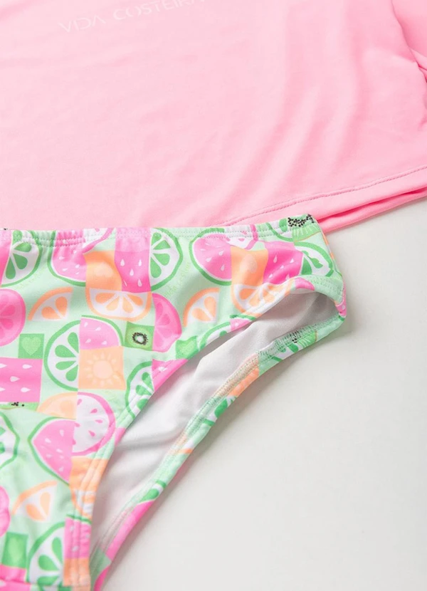 Vida Costeira - Conjunto Praia Feminino Uv50+  Rosa 6