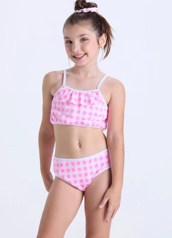 Vida Costeira - Conjunto Praia Infantil Uv50+ Rosa 2