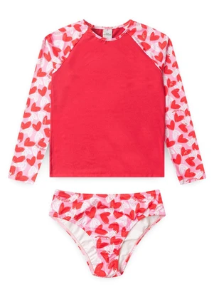 Vida Costeira - Conjunto Praia Infantil Uv50+ Vermelho - VIDA COSTEIRA