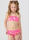 Vida Costeira - Conjunto Praia Uv50+ Top Regata Borboletas Rosa - variação: Pink