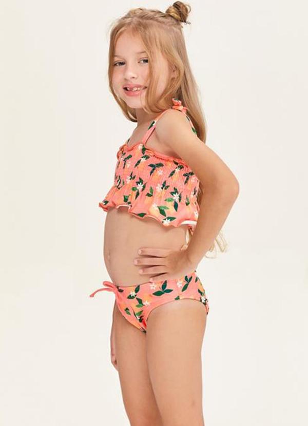 Mormaii - Conjunto Top Faixa com Alças e Calcinha Coral 3