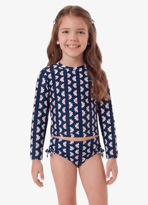 Rovi Kids - Conjunto Verão Menina Biquíni Azul - ROVI KIDS