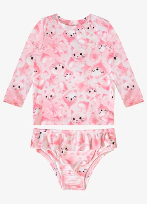 Rovi Kids - Conjunto Verão Menina Biquíni Rosa - ROVI KIDS